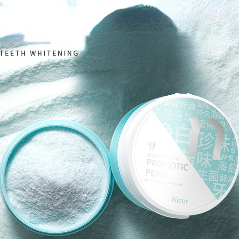 Teeth Whitening Enzymes - 50G Bubuk Gigi untuk Mencegah Plak