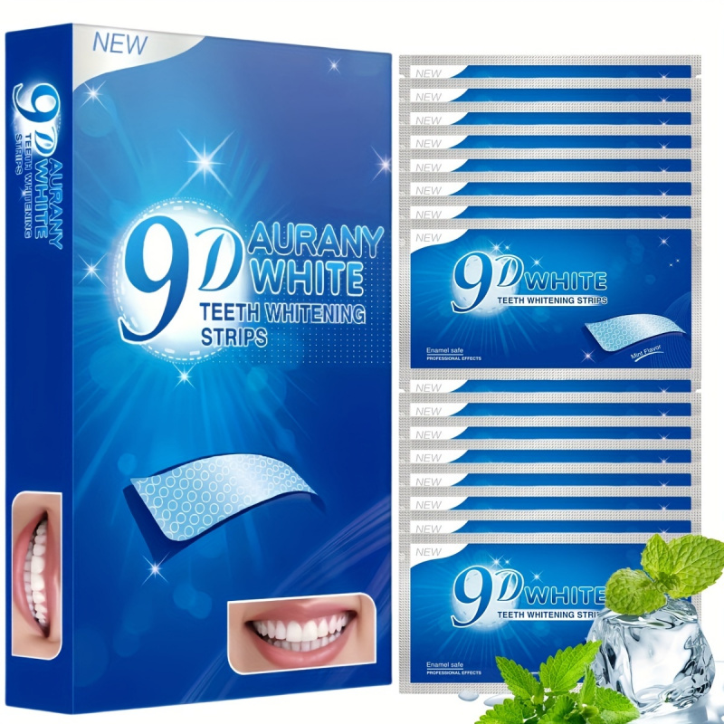 Teeth Whitening Gel - 21 Pasang Strip Pemutih Gigi Putih