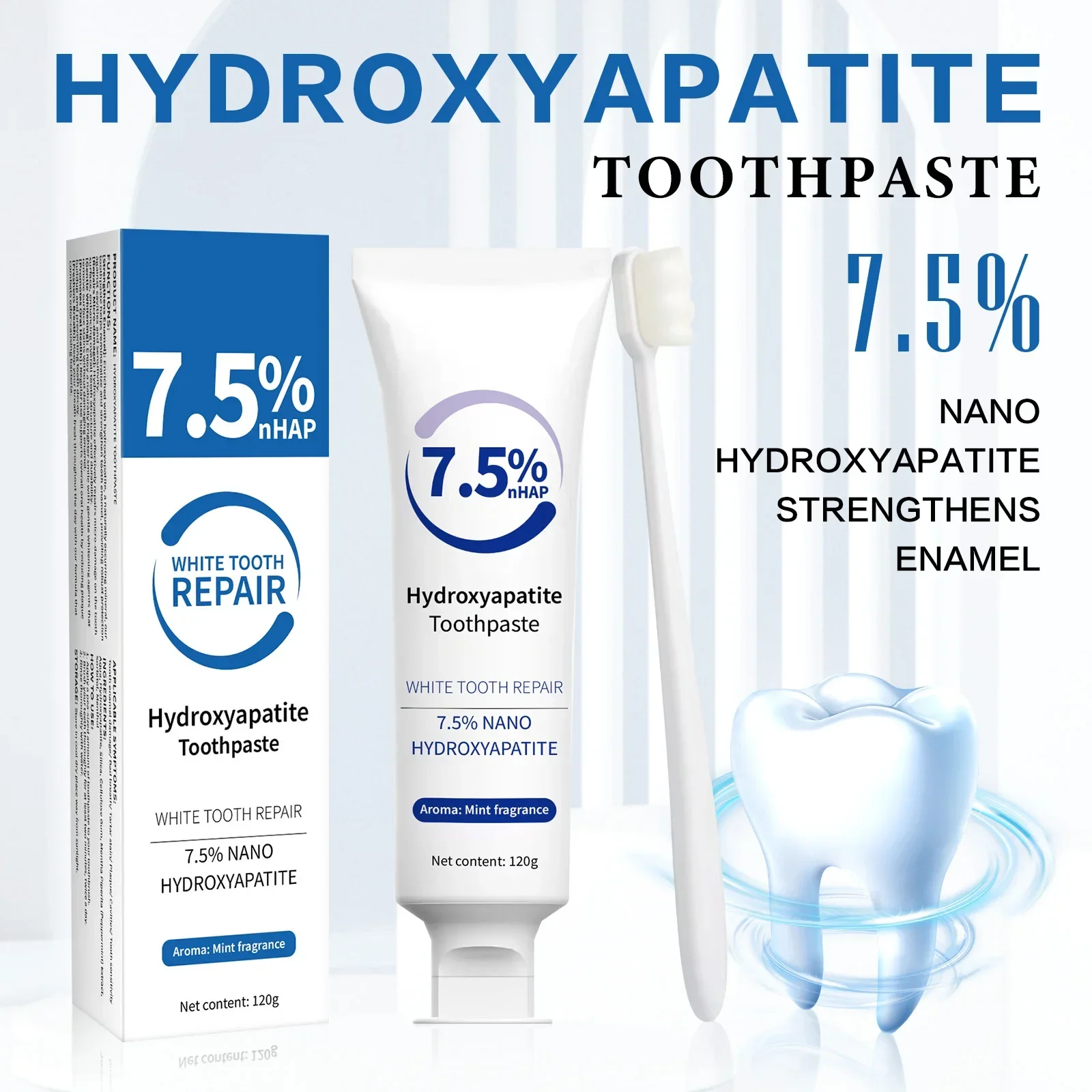 Remineralizing Toothpaste - Kit Pasta Gigi & Pena Pemutih