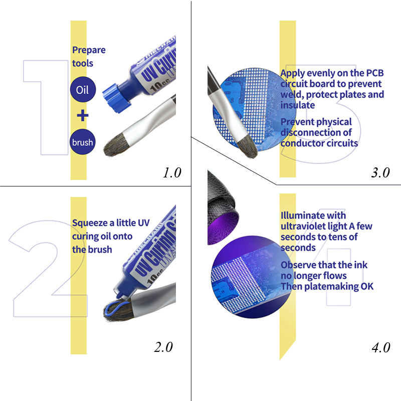 Kit Minyak Hijau Solder Mask U - Uv Whitening Kit ulasan dan harga