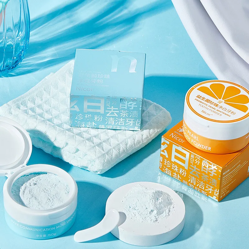 50G Bubuk Gigi untuk Mencegah  - Teeth Whitening Enzymes ulasan dan harga