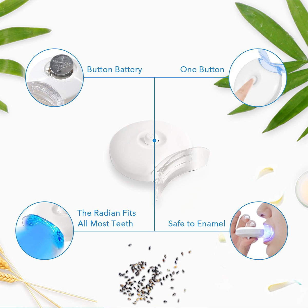 Kit pemutih gigi-5X lampu LED  - Teeth Whitening Gel ulasan dan harga