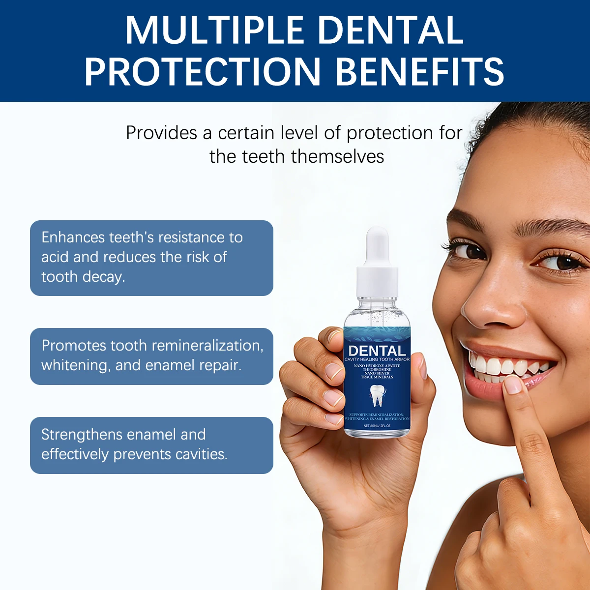 Serum Pemutih Gigi 60ml Nano H - Enamel Repair Serum ulasan dan harga
