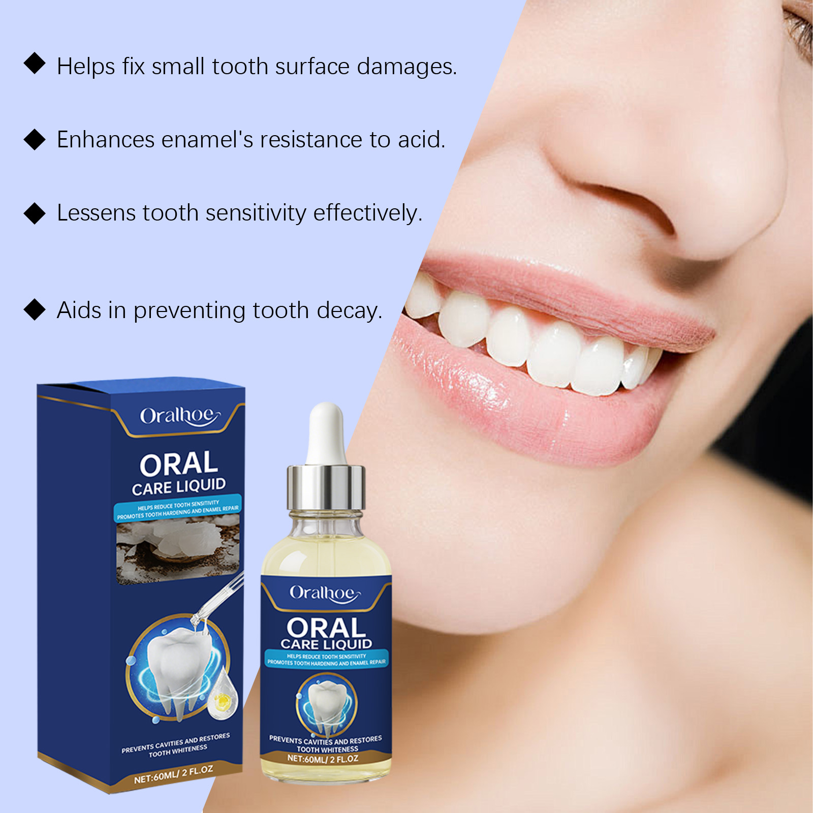 Esensi Pemutih Gigi Menghilang - Enamel Repair Serum ulasan dan harga