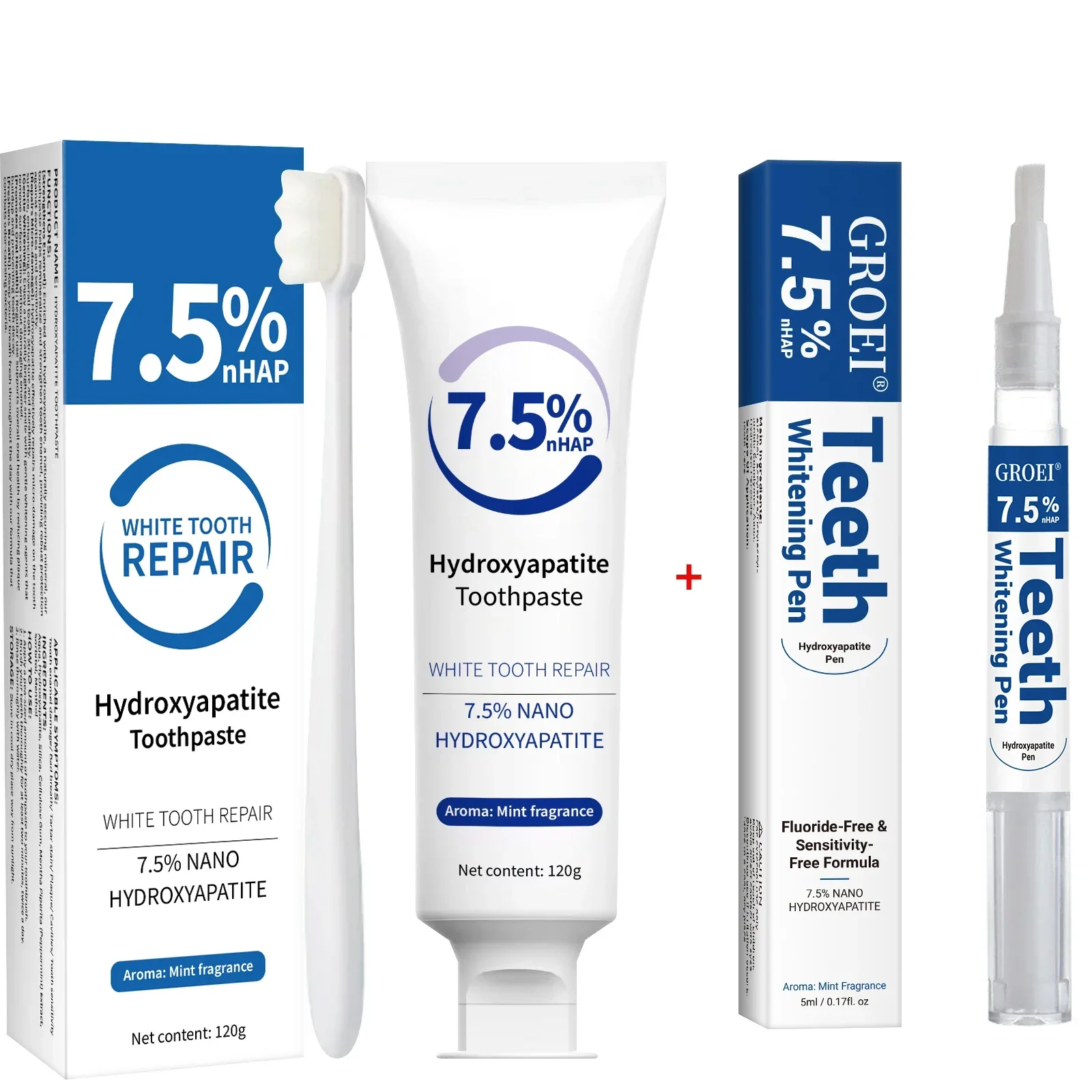 Kit Pasta Gigi & Pena Pemutih  - Remineralizing Toothpaste ulasan dan harga