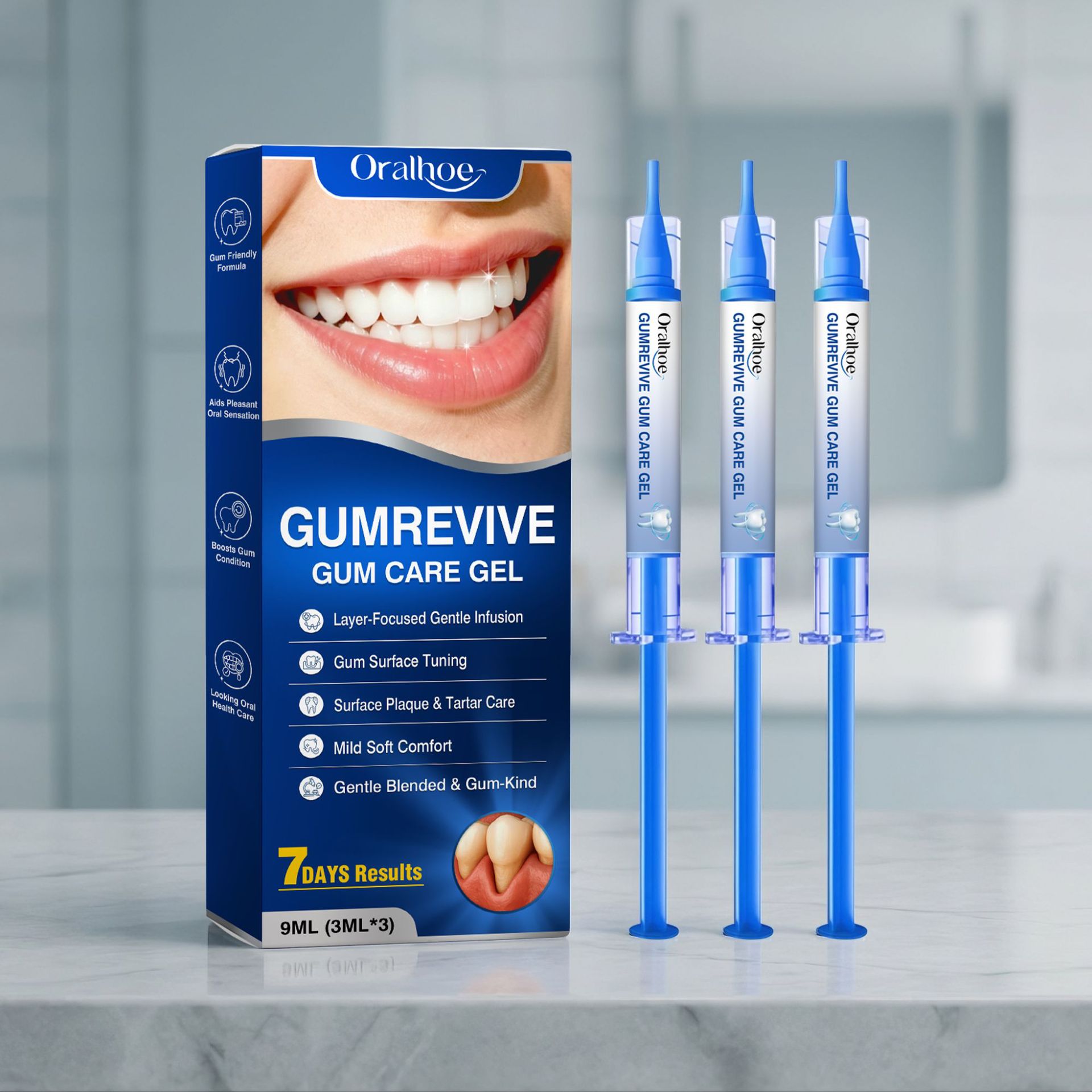 Oralhoe Gum Care Gel 3Pcs Syri - Teeth Whitening Gel Syringes ulasan dan harga