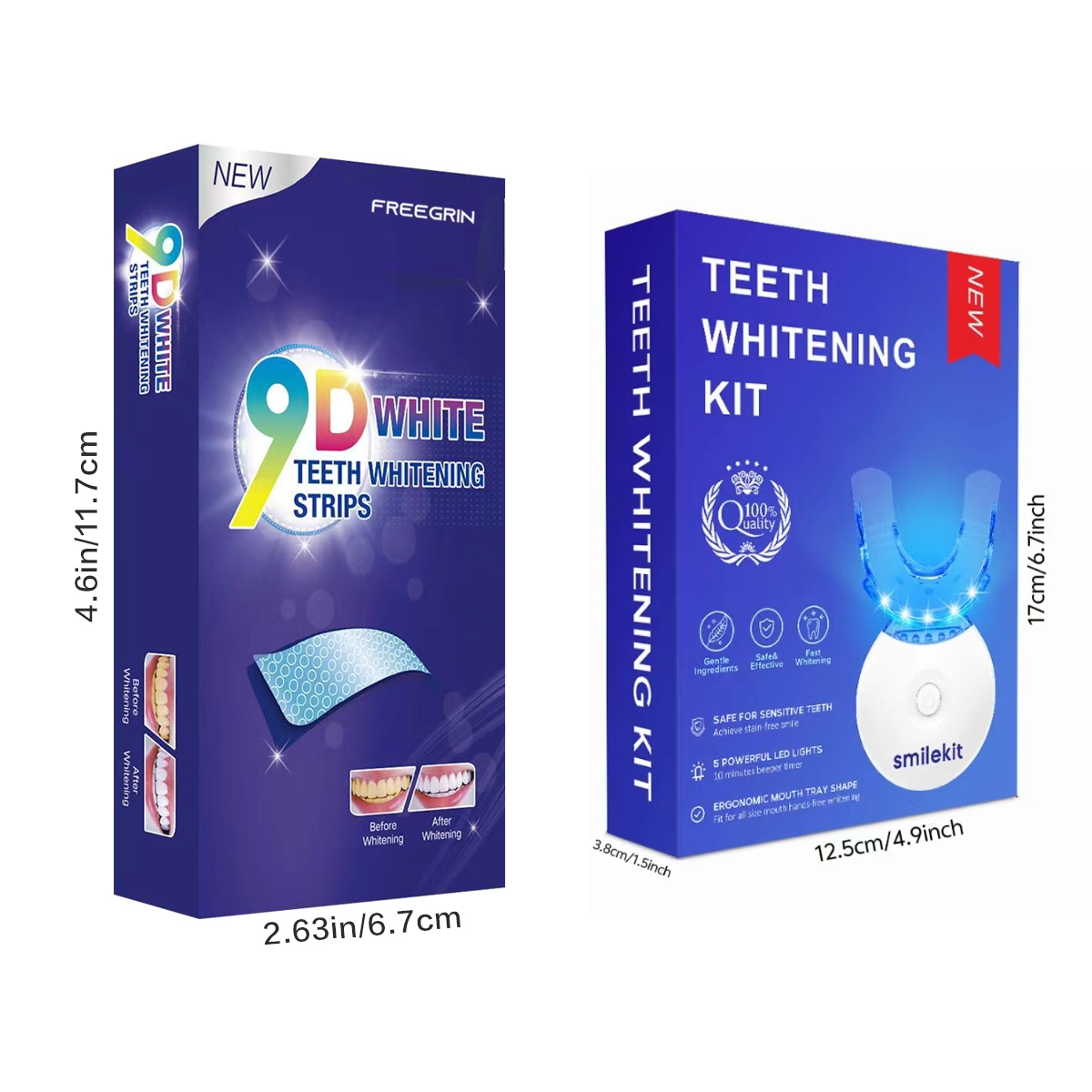 Kit pemutih gigi-5X lampu LED  - Teeth Whitening Gel ulasan dan harga