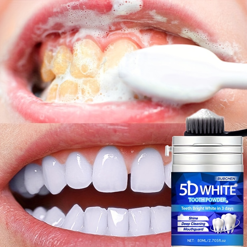 Bubuk Pemutih Gigi Enzim Biru  - Teeth Whitening Enzymes ulasan dan harga