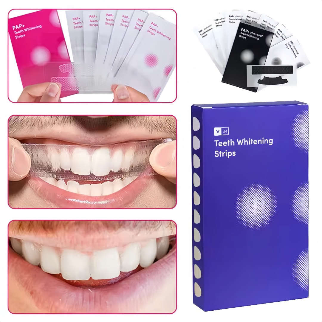 14 Strip Strip Pemutih Gigi un - Teeth Whitening Enzymes ulasan dan harga