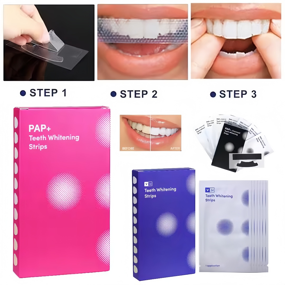 14 Strip Strip Pemutih Gigi un - Teeth Whitening Enzymes ulasan dan harga