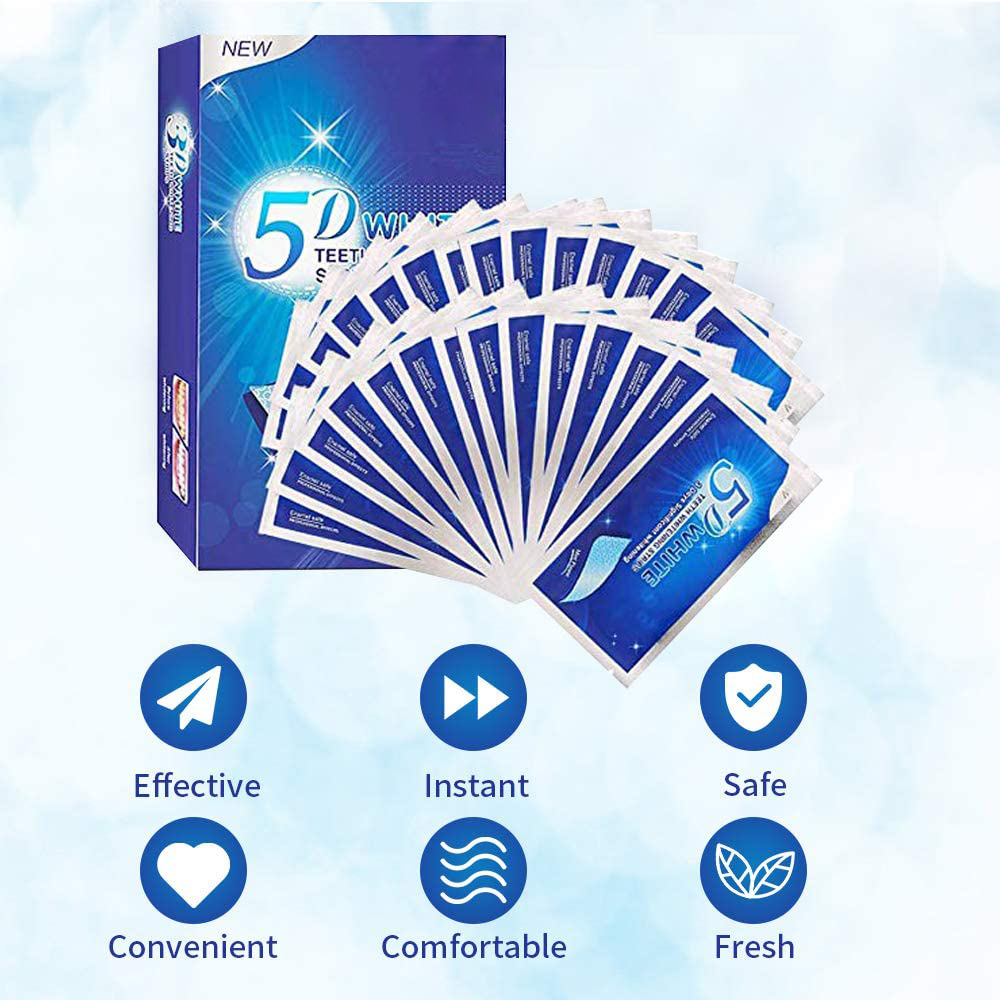 Strip Pemutih Gigi 5D Gel Pemu - Teeth Whitening Gel ulasan dan harga