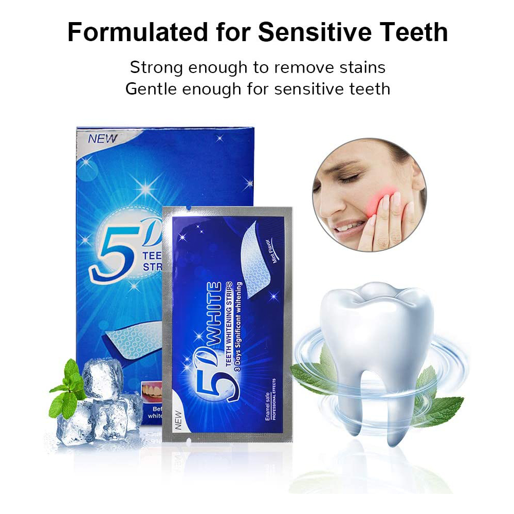 Strip Pemutih Gigi 5D Gel Pemu - Teeth Whitening Gel ulasan dan harga