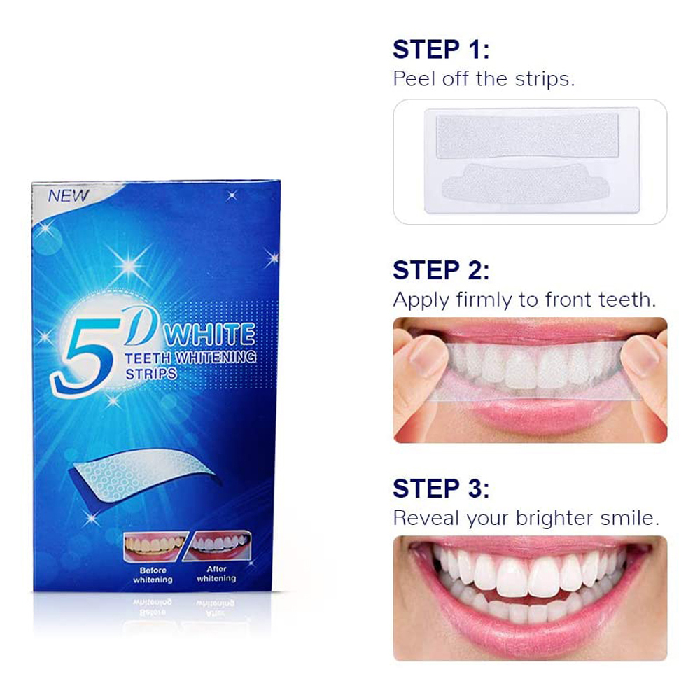 Strip Pemutih Gigi 5D Gel Pemu - Teeth Whitening Gel ulasan dan harga