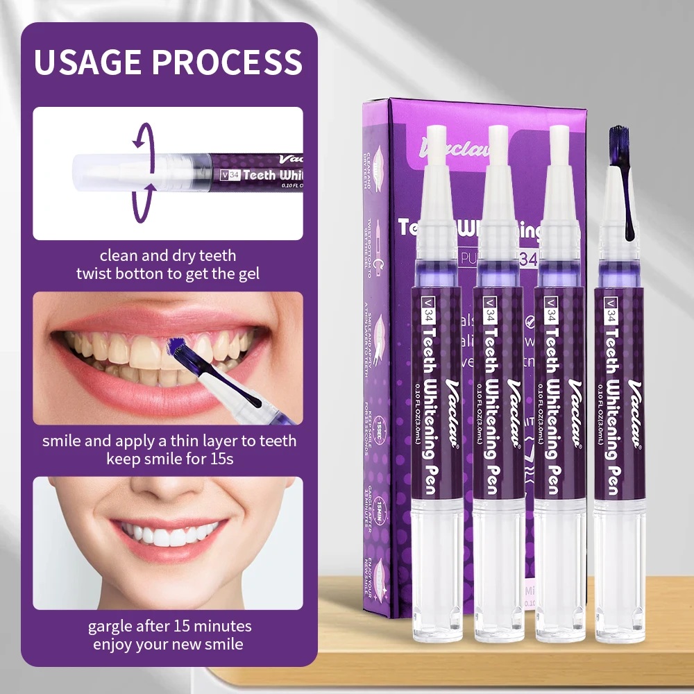 Vaclav V34 Pena Gel Pemutih Gi - Teeth Whitening Gel ulasan dan harga